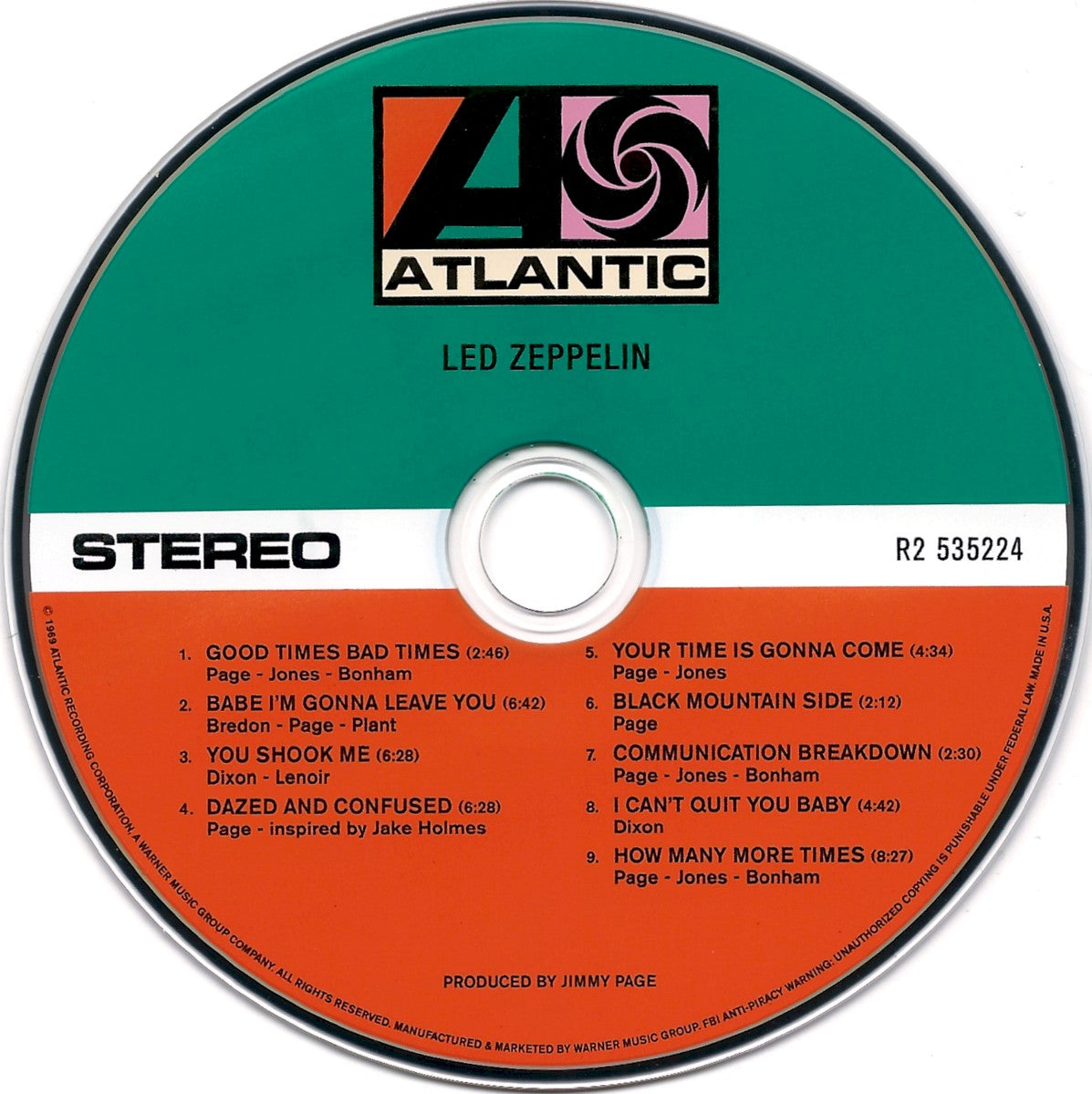 Led Zeppelin – Led Zeppelin I: Remastered Original Album (CD) - Close-Up
