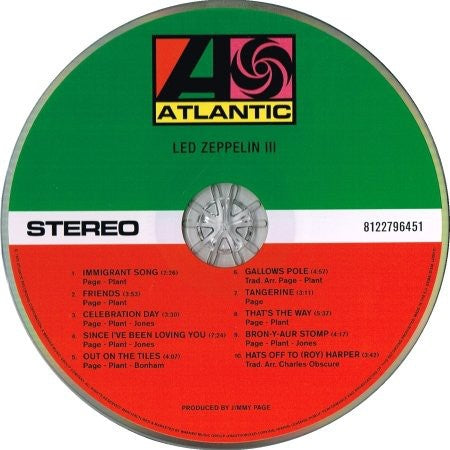 Led Zeppelin – Led Zeppelin III: Remastered Original Album (CD) - Close-Up
