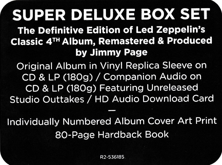 Led Zeppelin – Led Zeppelin IV: Remastered Super Deluxe Box Set (2-LP Vinyl + 2-CD) - Alternate View