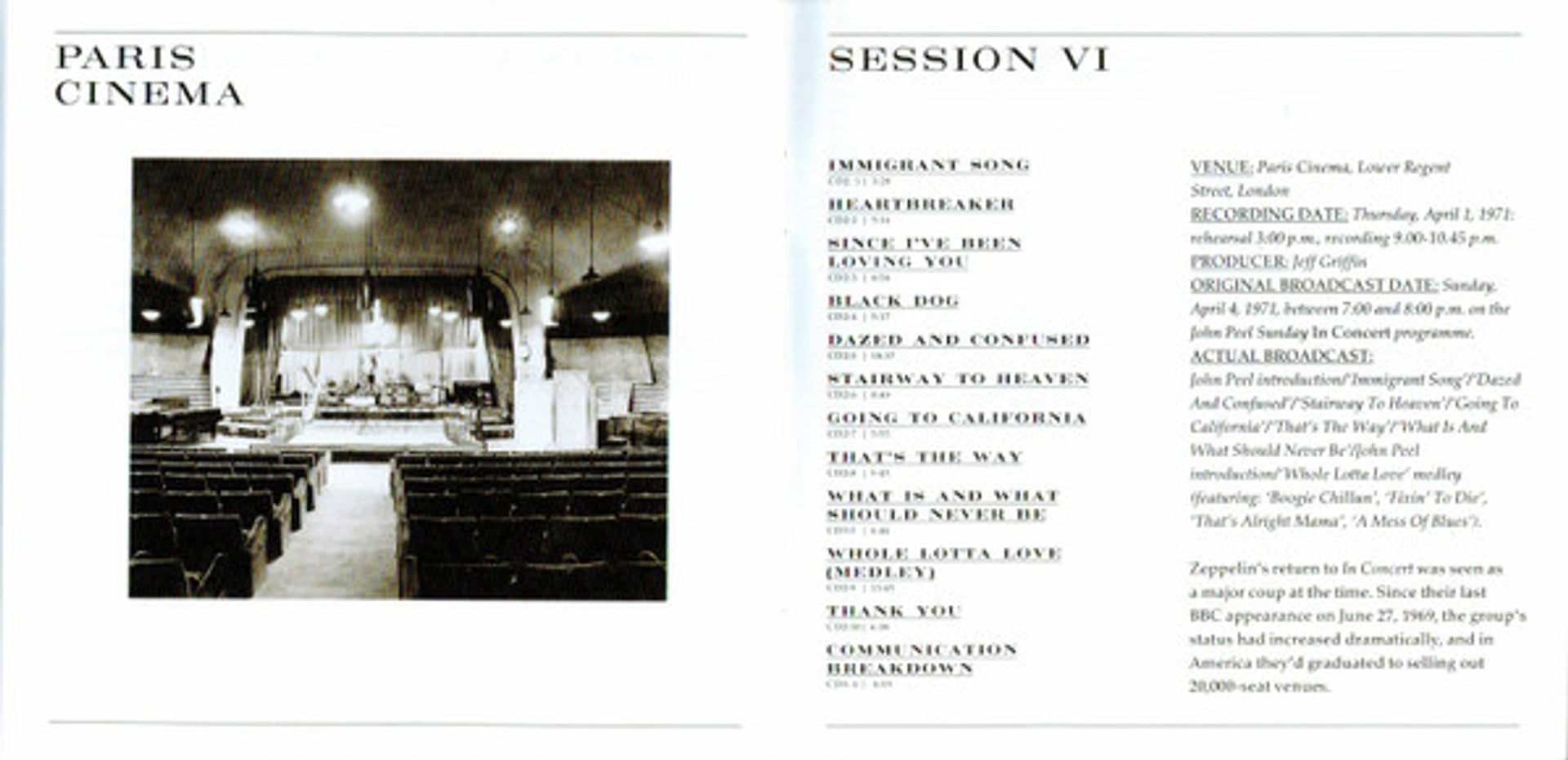 Led Zeppelin – The Complete BBC Sessions (3-CD Box Set) - Label