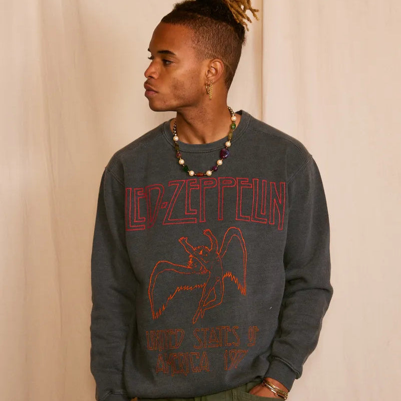 Led Zeppelin USA 1977 Men's Sweatshirt