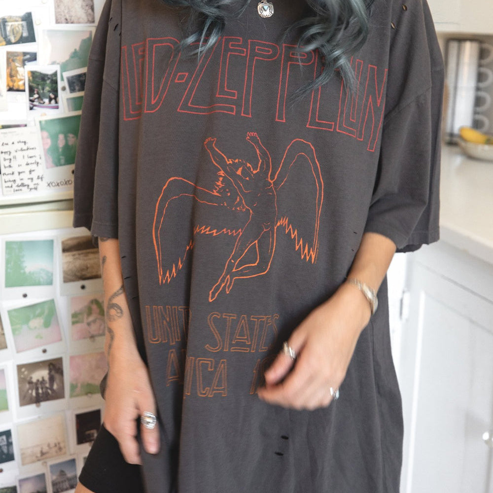 Led Zeppelin USA Tour 1977 Oversized Tee