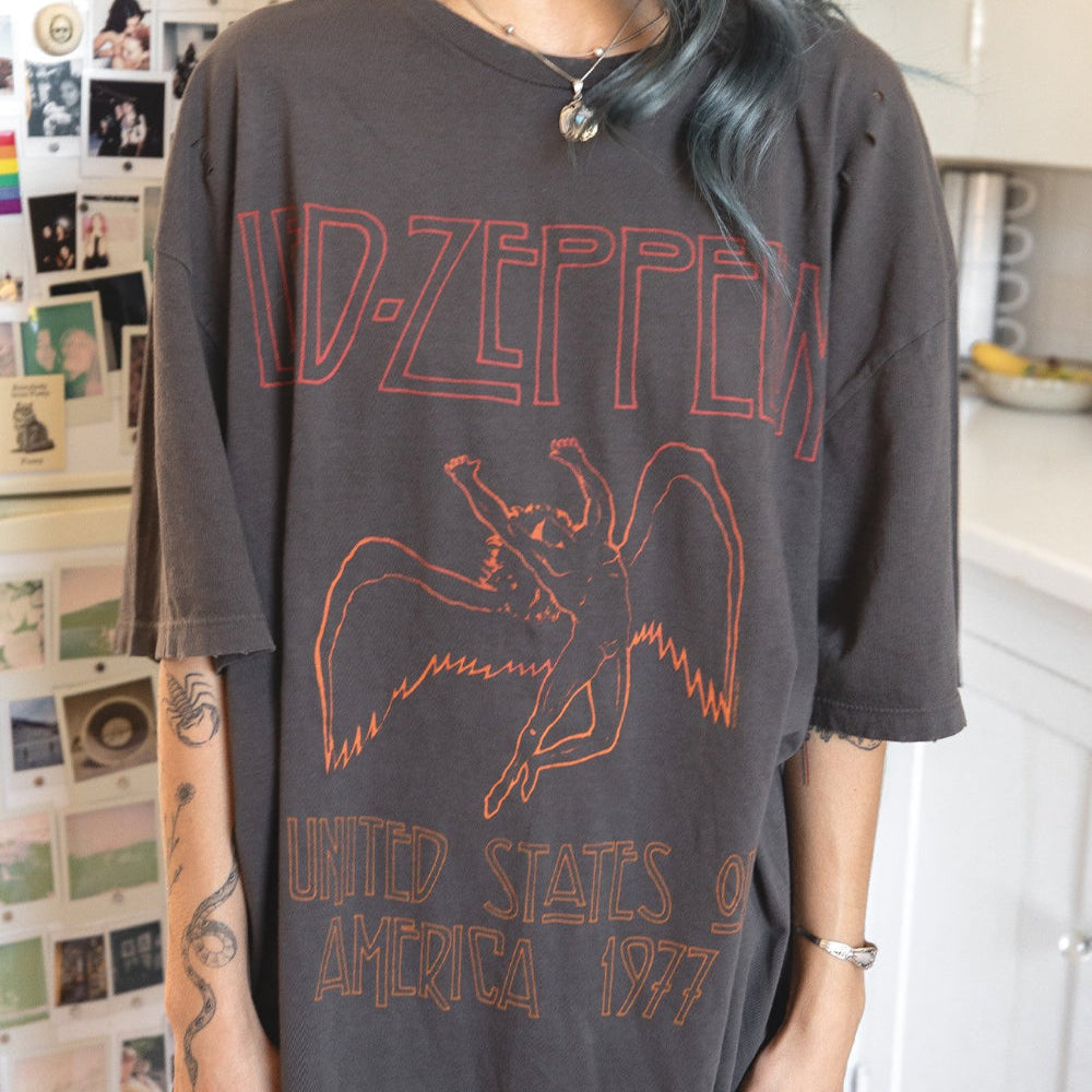 Led Zeppelin USA Tour 1977 Oversized Tee