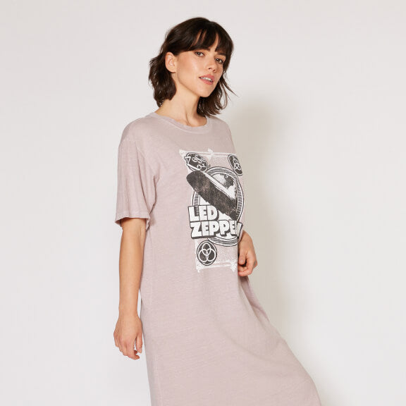 Led Zeppelin Vintage Lavender Dress