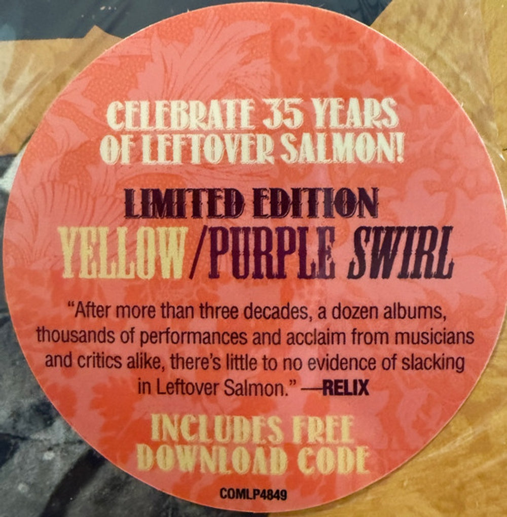 Leftover Salmon – Let's Party About It - (Deep Yellow / Purple Twisted LP Vinyl) - Detail