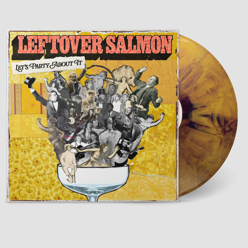 Leftover Salmon – Let's Party About It - (Deep Yellow / Purple Twisted LP Vinyl) - Front