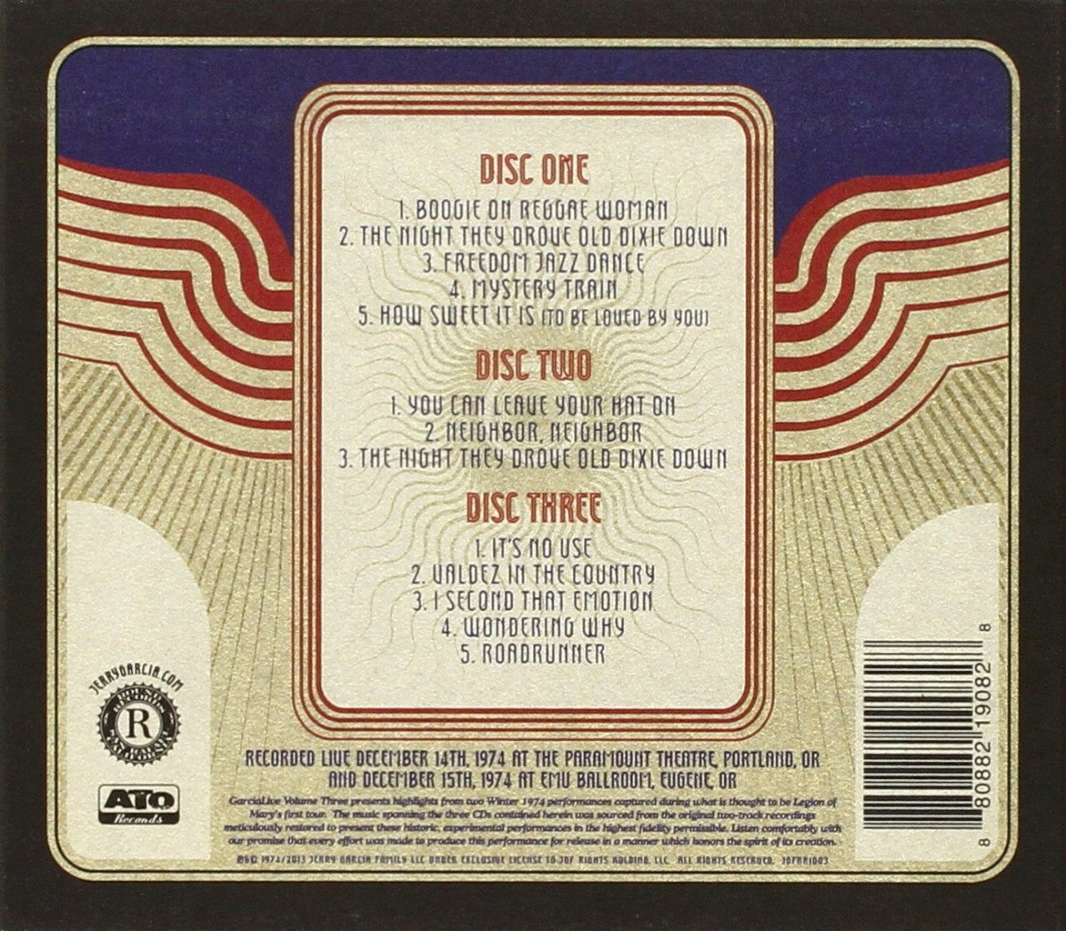 Legion of Mary – GarciaLive Vol. 3: December 14-15, 1974 Northwest Tour (3-CD) - Detail