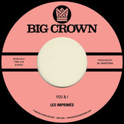 Les Imprimes – You & I B/W Miss The Days (7" Vinyl)