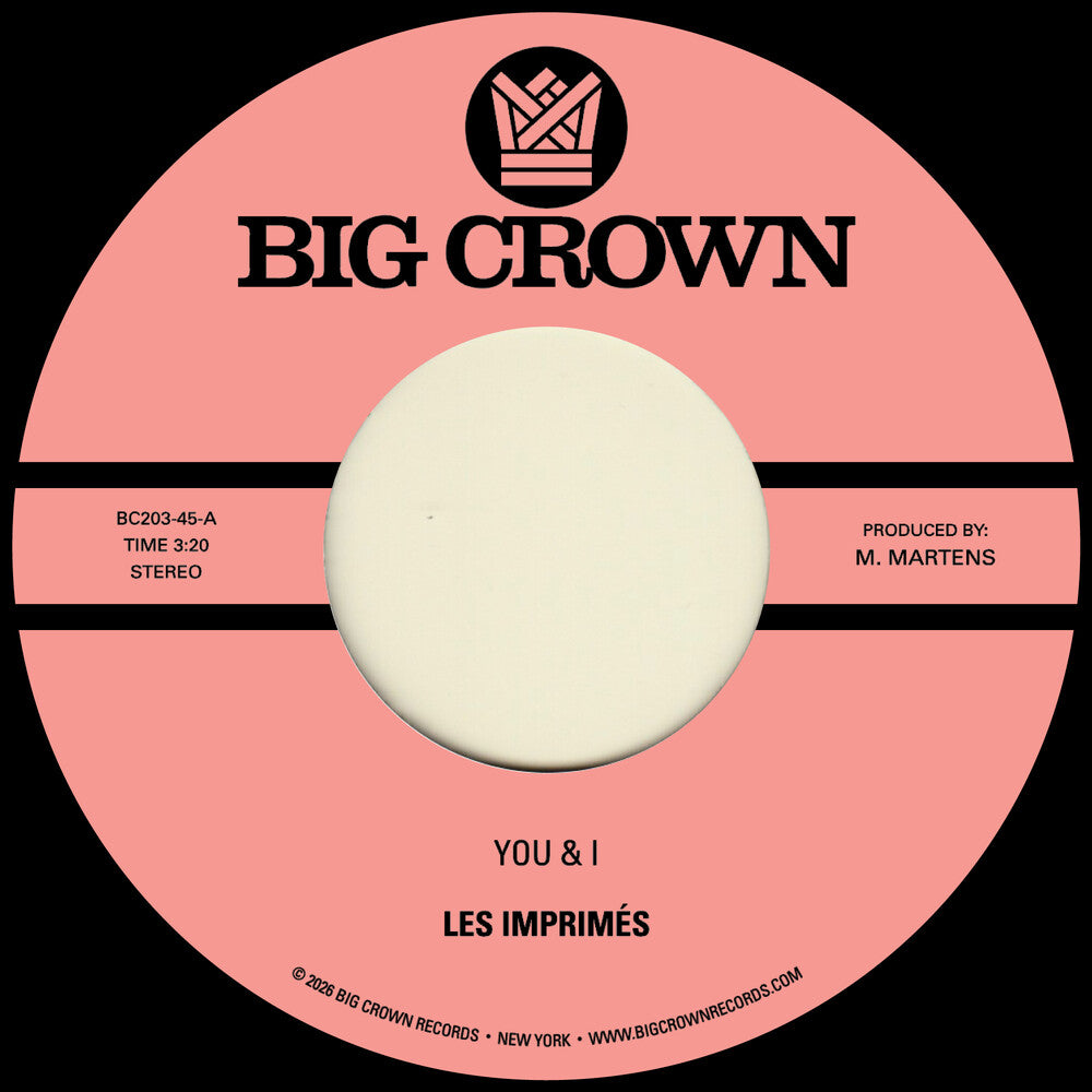 Les Imprimes – You & I B/W Miss The Days (7" Vinyl)