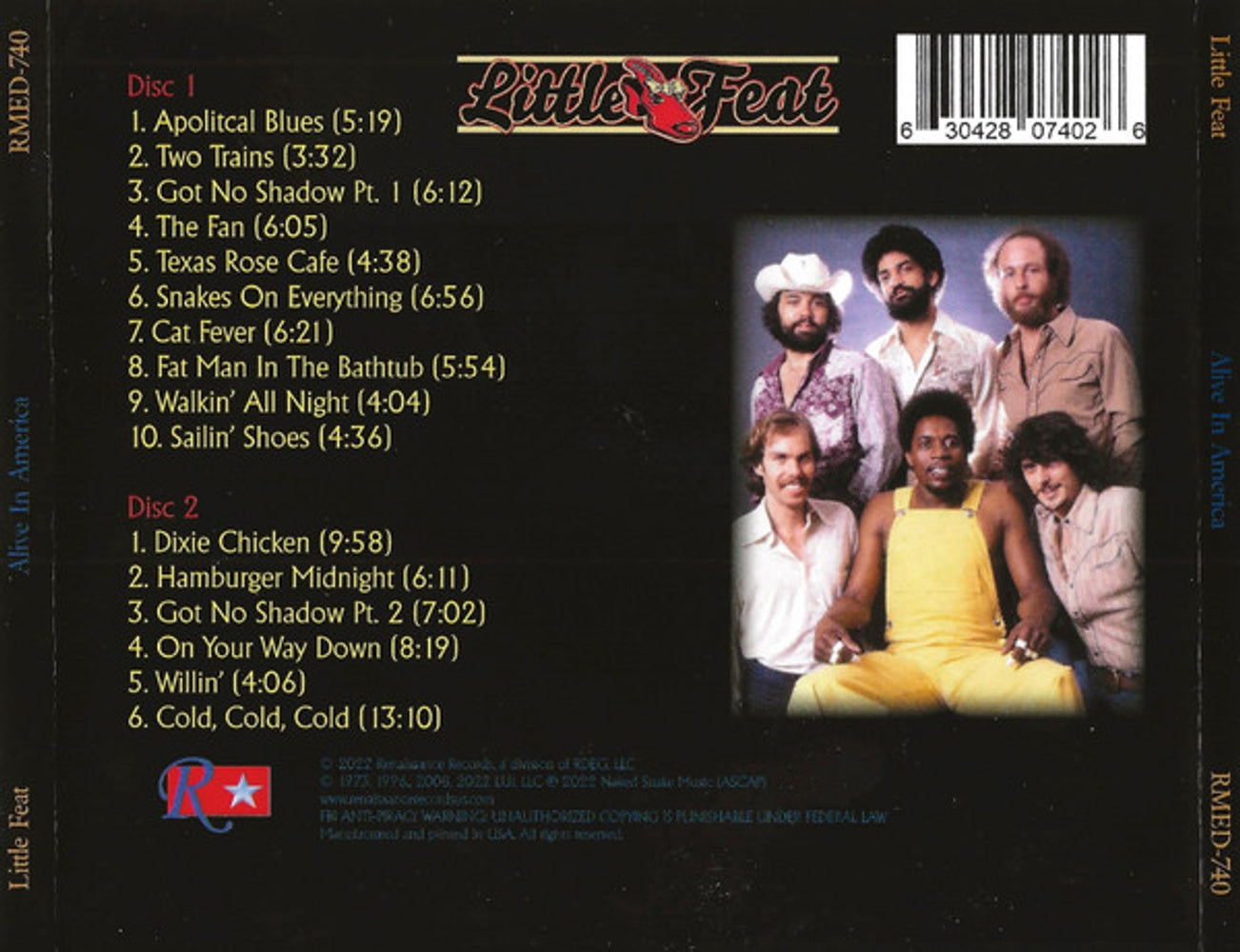 Little Feat – Alive In America (2-CD)