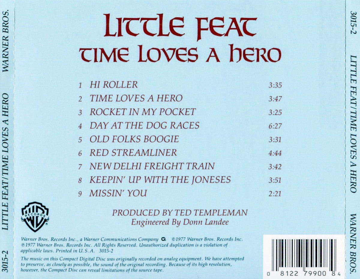 Little Feat – Time Loves a Hero (CD) - Detail