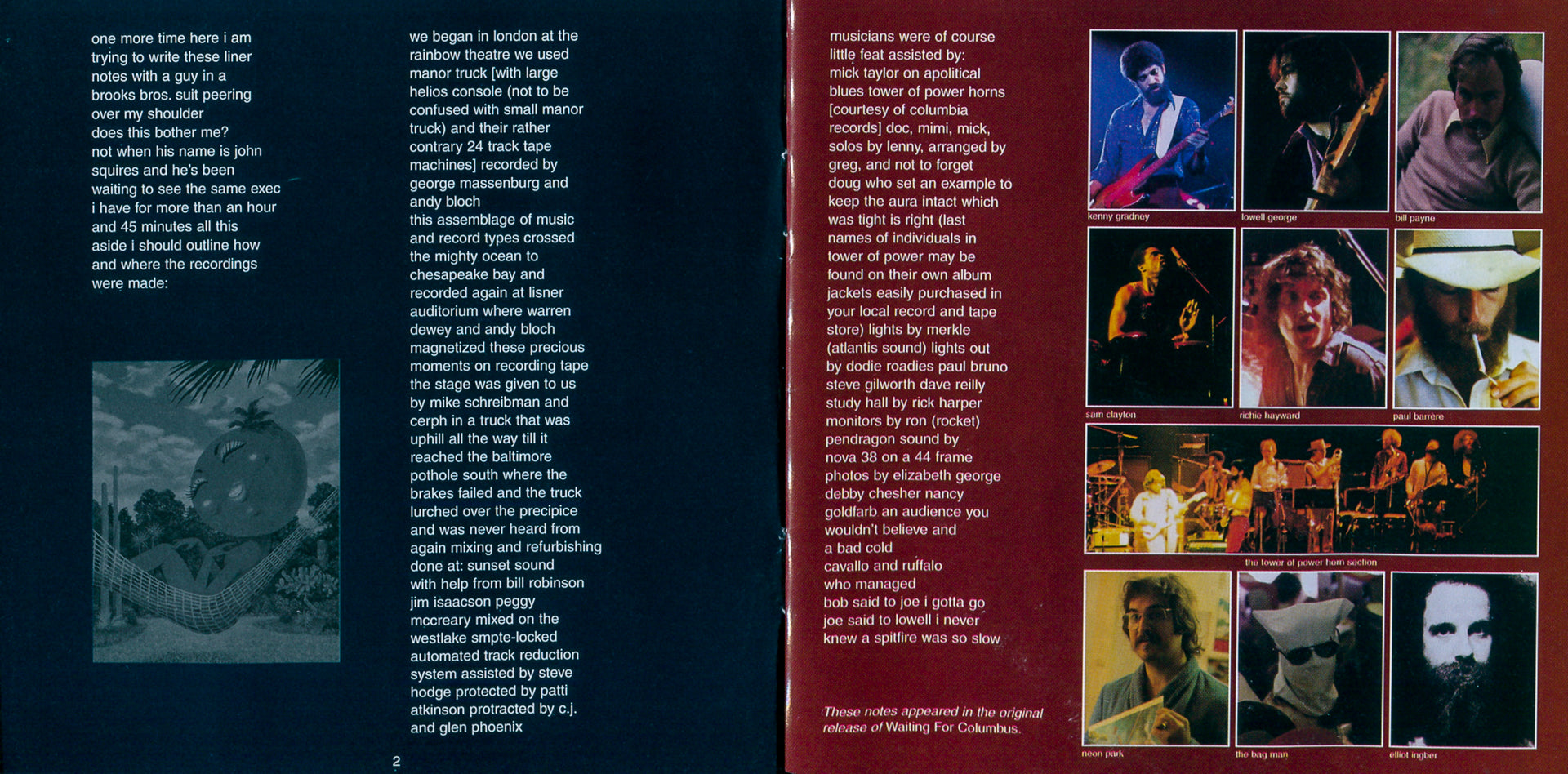 Little Feat – Waiting for Columbus (2-CD) - Side View