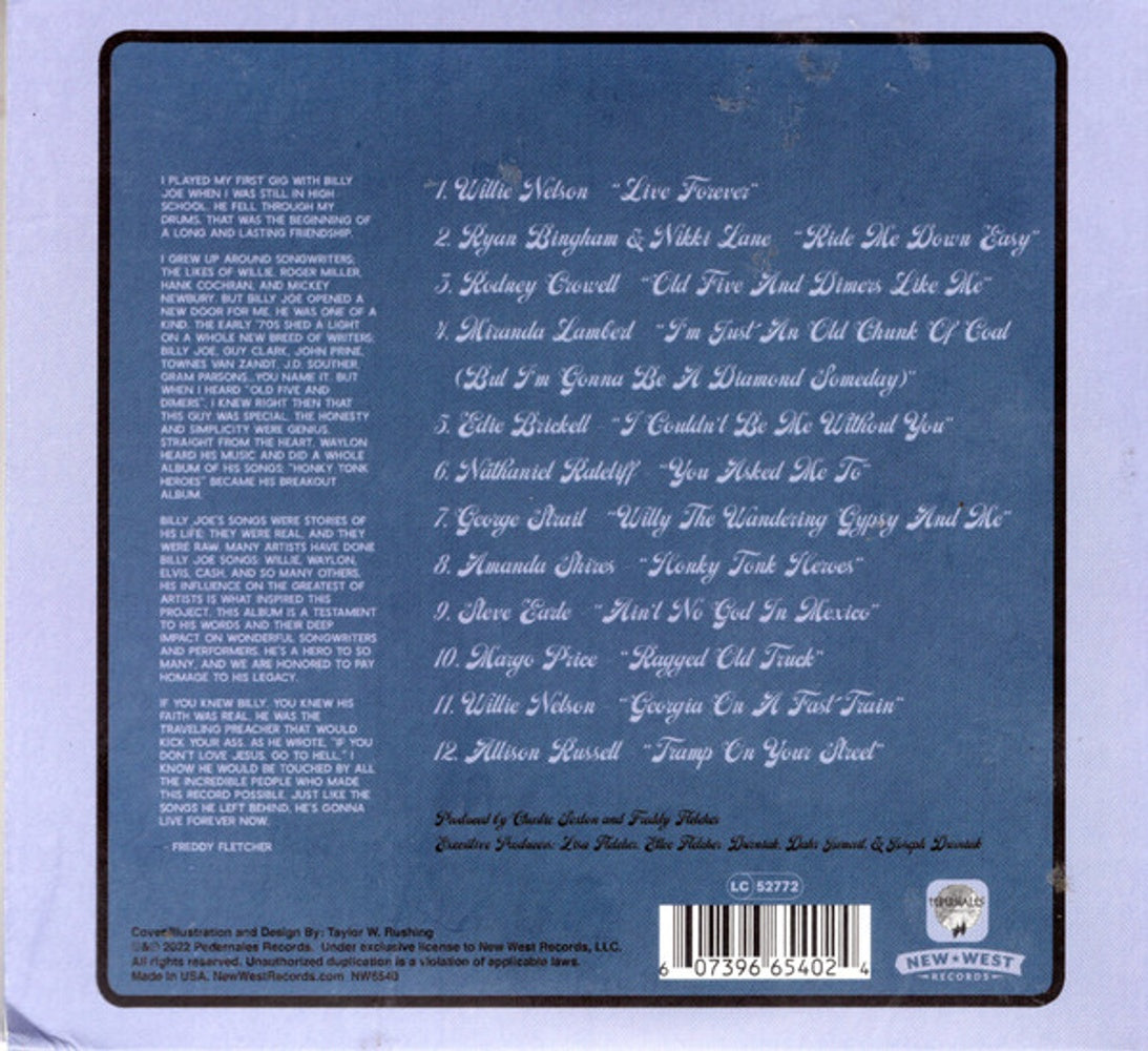 Live Forever - A Tribute to Billy Joe Shaver (CD)