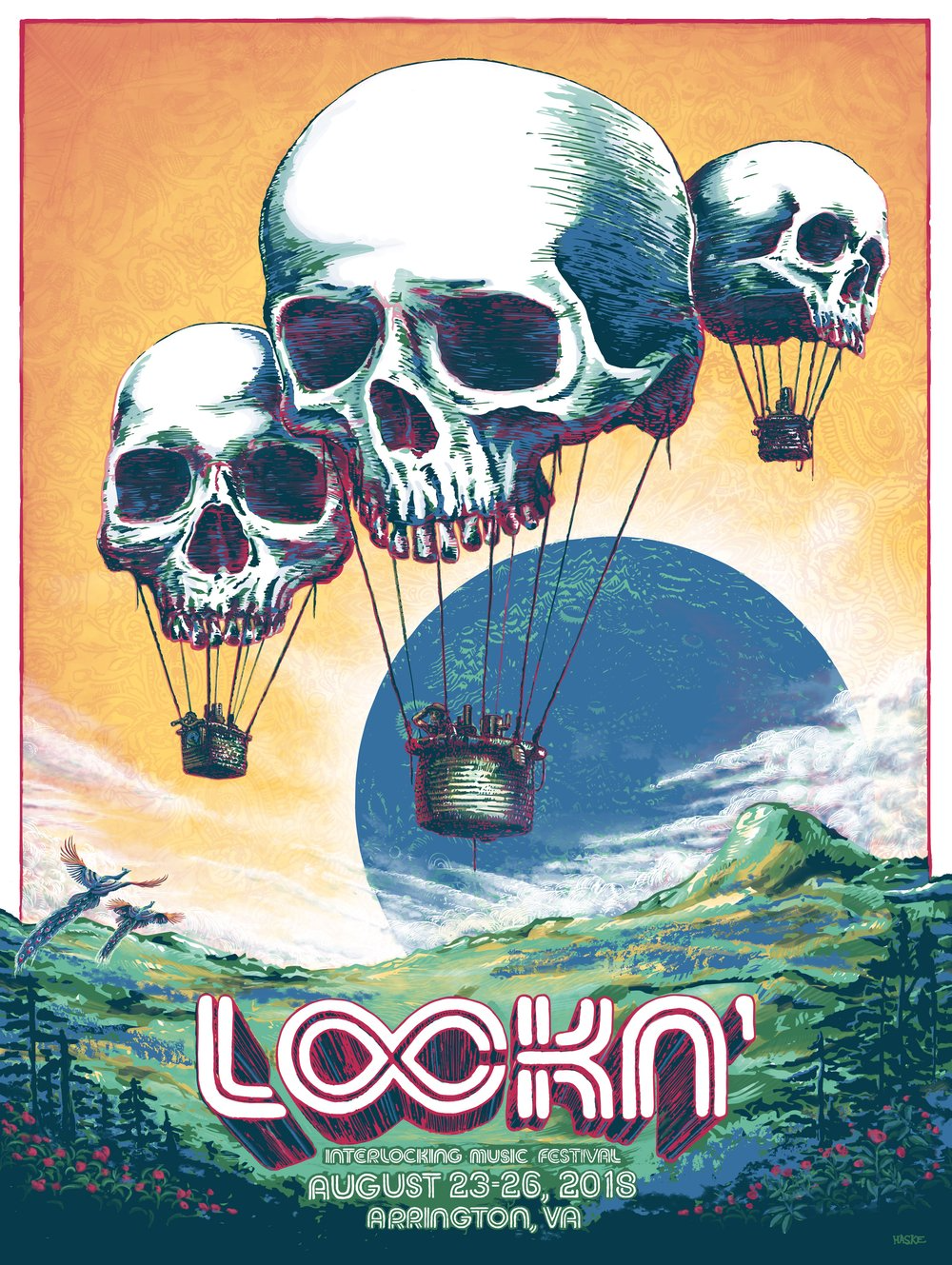 LOCKN' 2018 Poster by Steve Haske