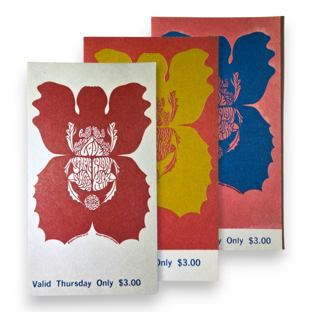 Love, The Staple Singers, Rahsaan Roland Kirk - 3-Night Run - April 18-20, 1968 - The Fillmore | Vintage Ticket Bundle