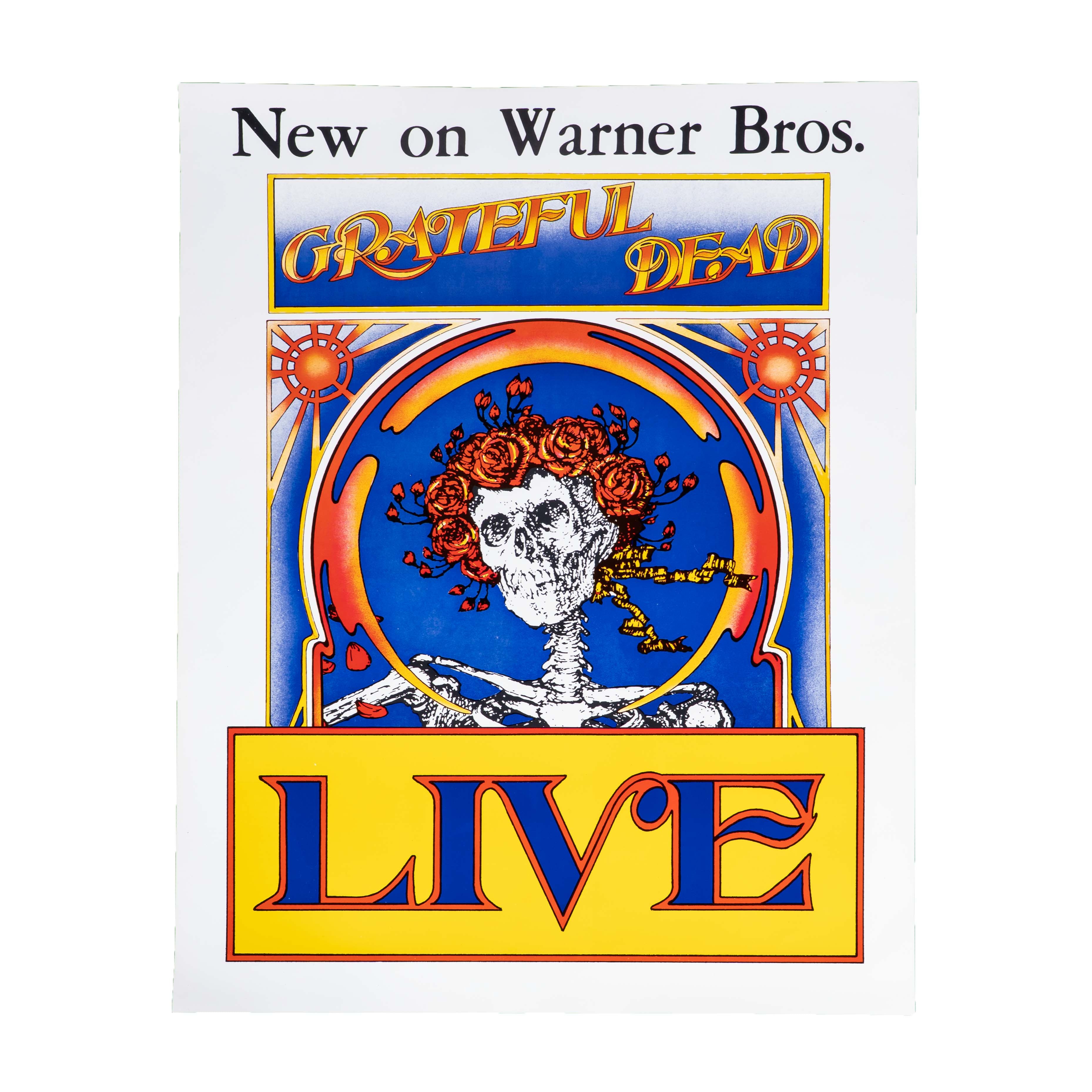 Grateful Dead Skull & Roses Promotional Poster (1971