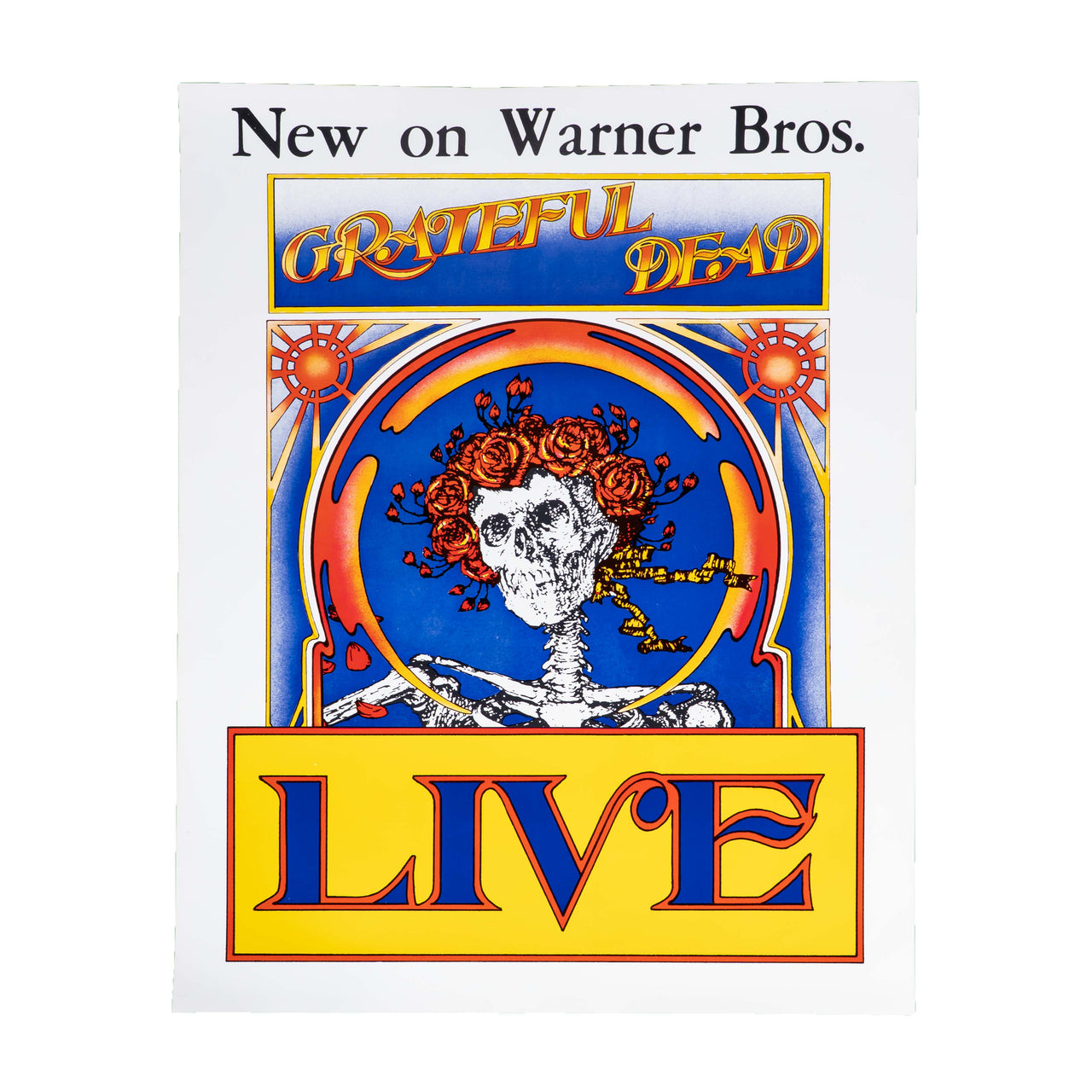 Grateful Dead Skull & Roses Promotional Poster (1971)