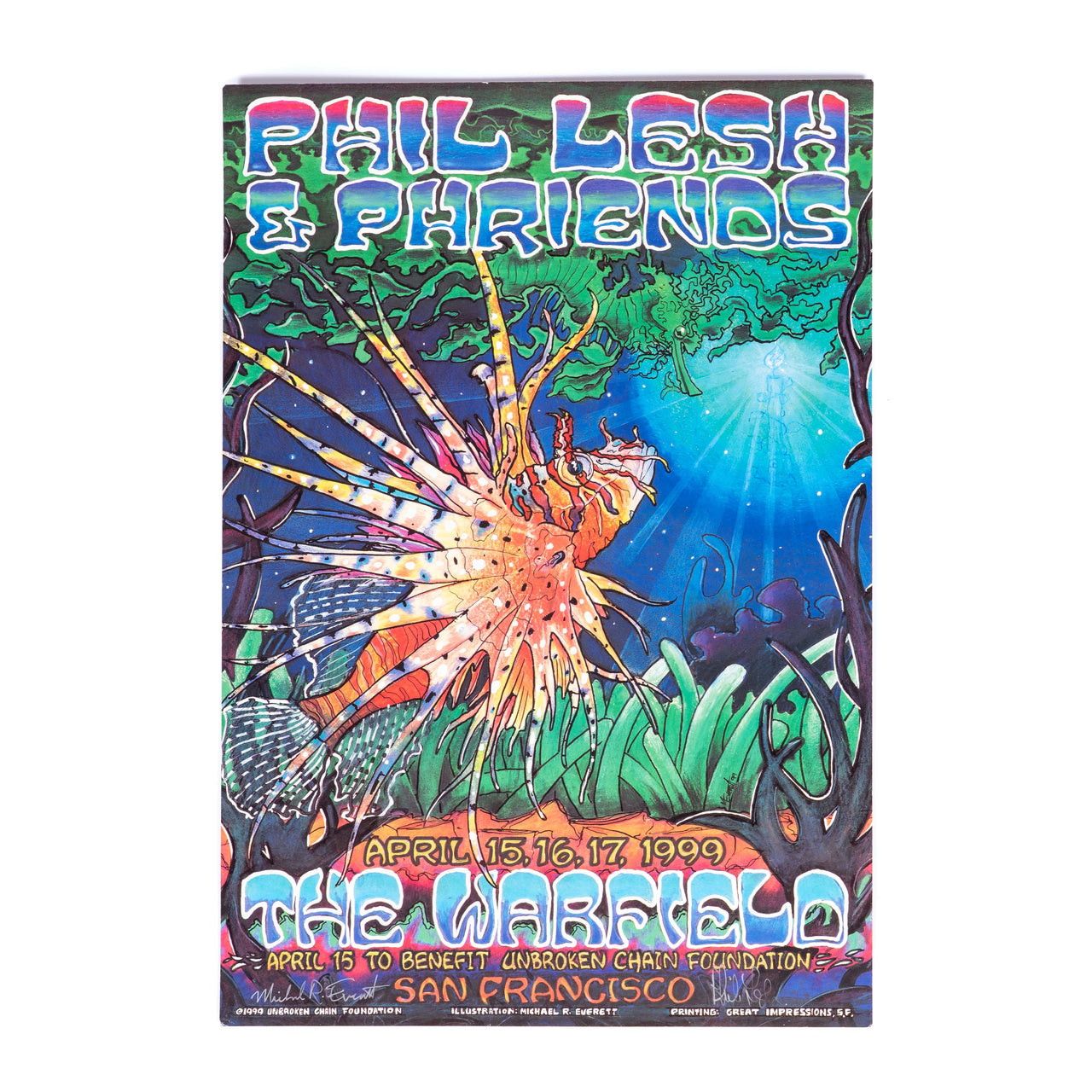 Phil Lesh & Friends Warfield Theatre Concert Poster (1999)