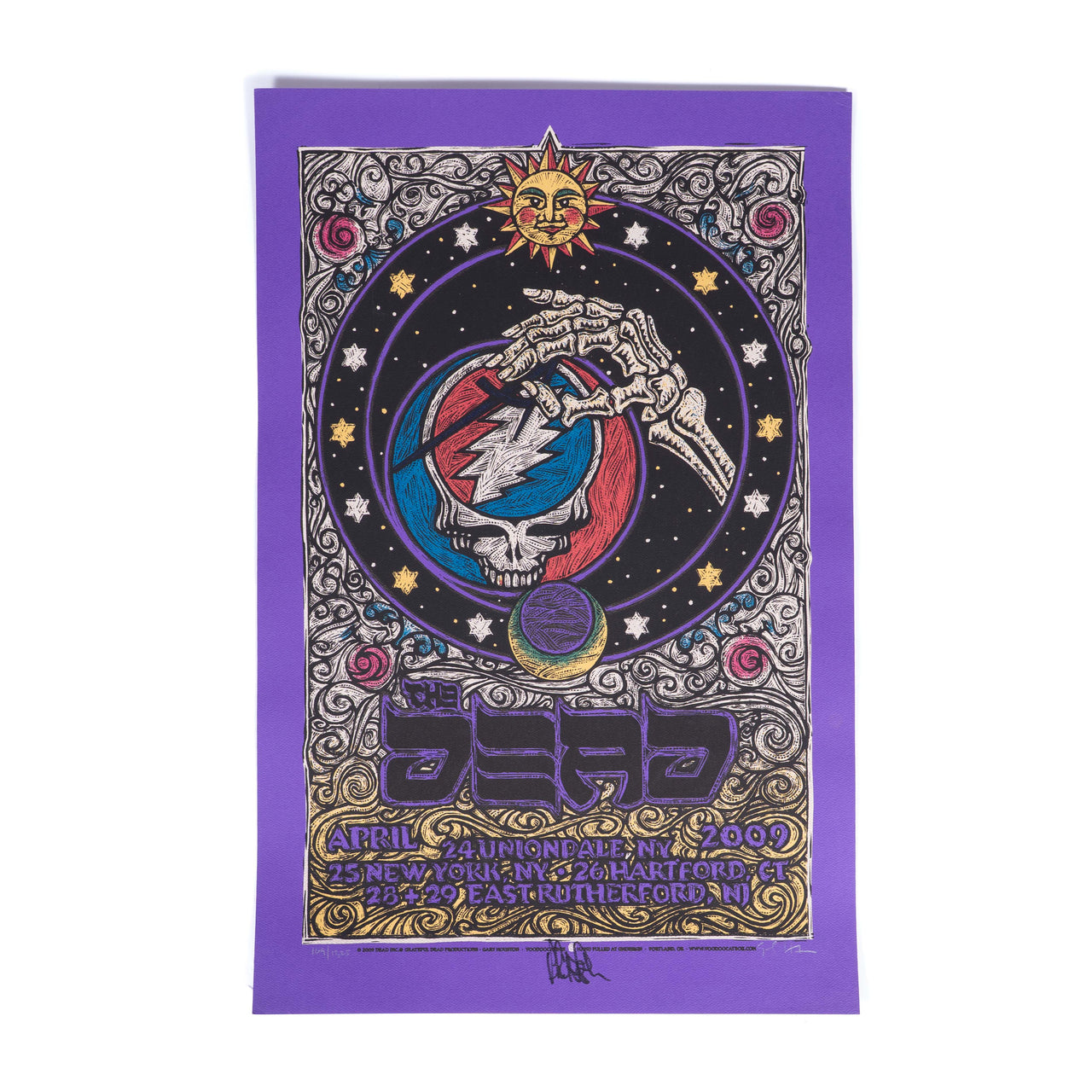 The Dead New York Area Concert Poster (2009) – Signed by Phil Lesh & Gary Houston