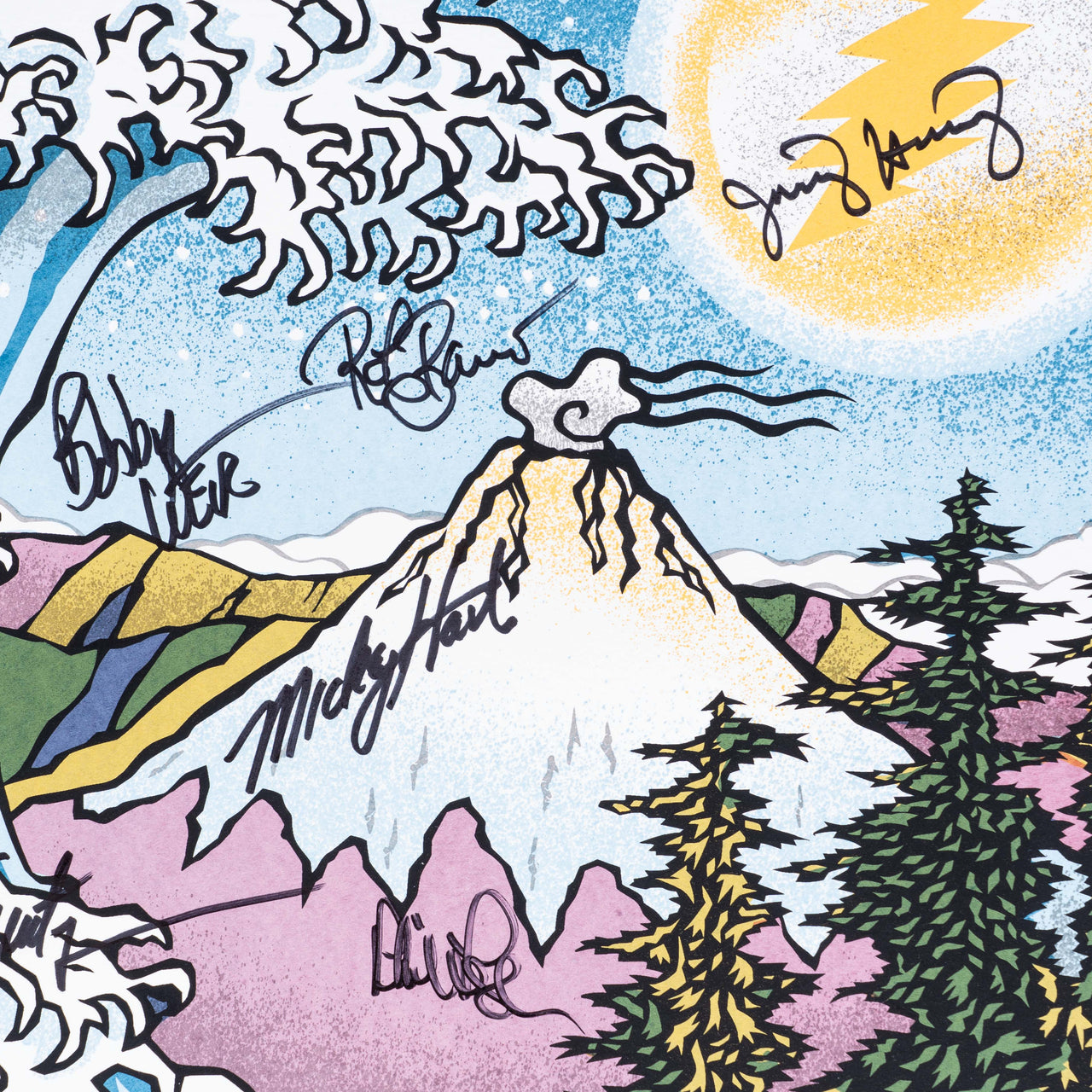 The Dead West Coast Tour Concert Poster (2003) – Signed by Bill Kreutzmann, Mickey Hart, Phil Lesh, Bob Weir, Rob Barraco, and Jimmy Herring