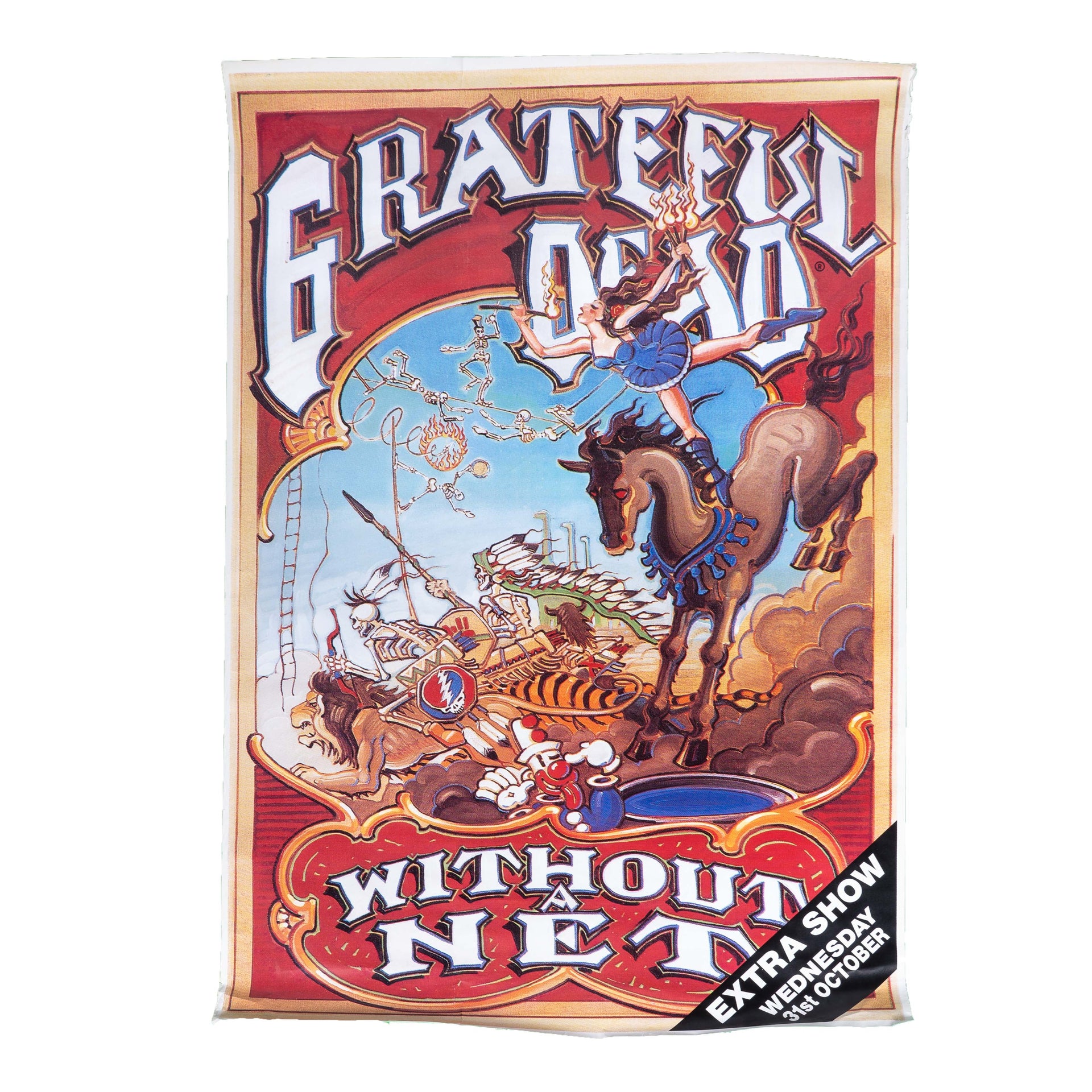 Grateful Dead Without a Net Wembley Arena Concert Poster (Halloween 1990)