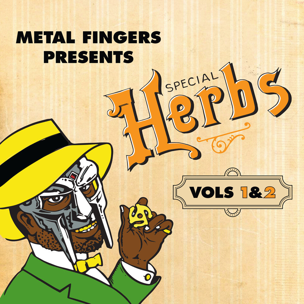 MF DOOM – Metal Fingers Presents: Special Herbs Vol. 1 & 2 (Mustard Yellow LP Vinyl)