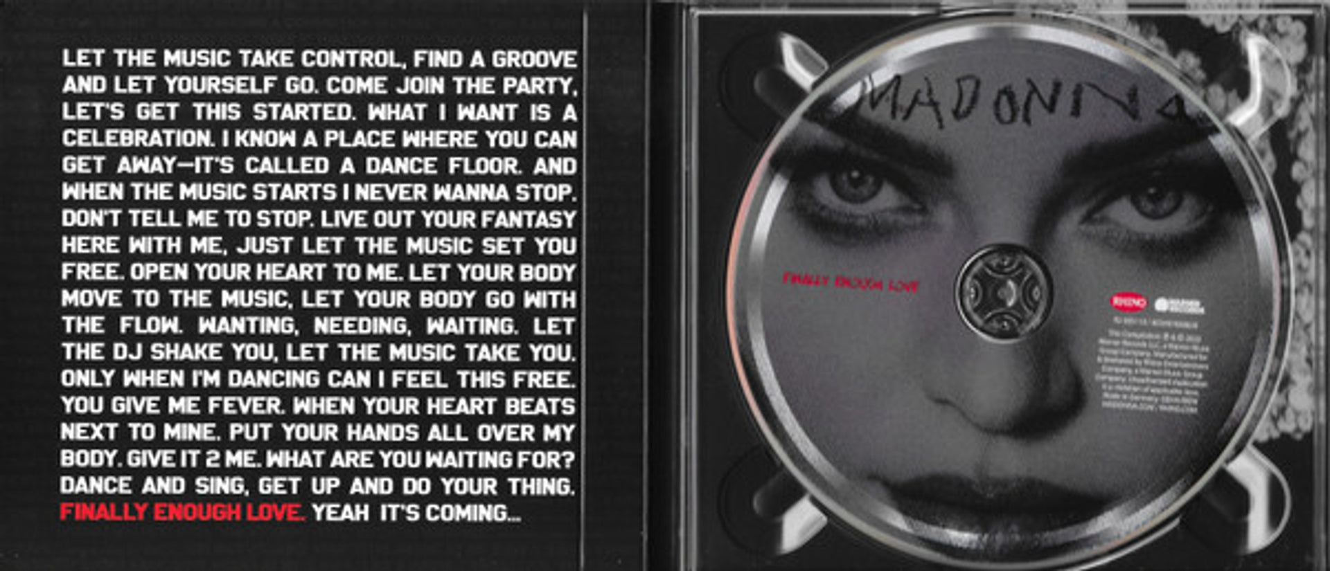 Madonna – Finally Enough Love (CD)