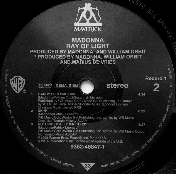 Madonna – Ray Of Light (2-LP Vinyl)