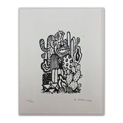 "Magical Thinking Beastie" Lino Cut Print by Munk One