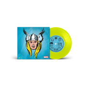 Marvel Chorus – Merry Marvel Marching Society (1966 Theme, Mighty Thor Translucent Yellow 7" Vinyl)