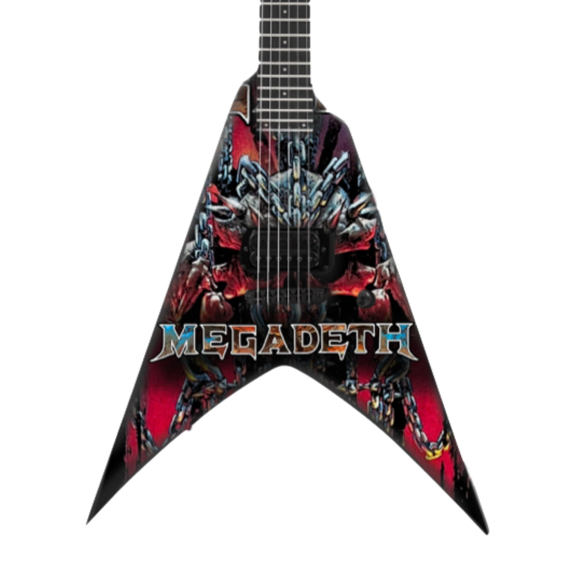 Megadeth Chaos Chains Mini Guitar