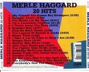 Merle Haggard – 20 Greatest Hits (CD) - Detail