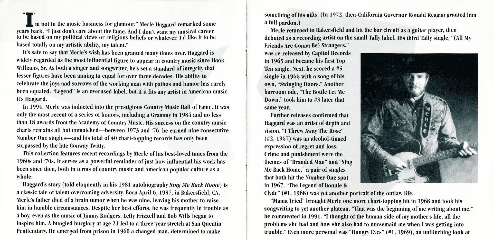 Merle Haggard – 20 Hits (CD) - Side View