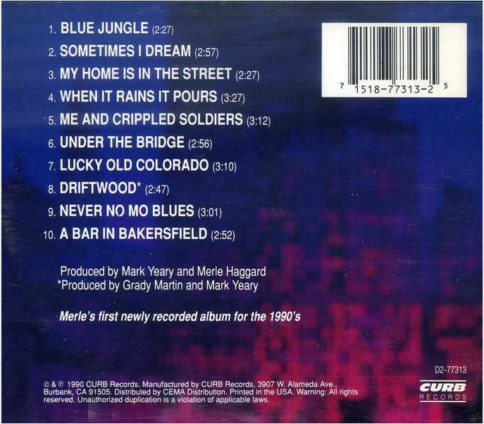 Merle Haggard – Blue Jungle (CD) - Detail