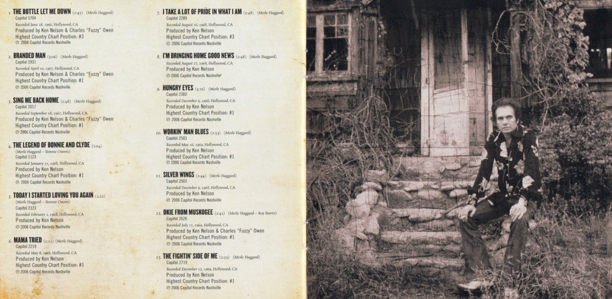 Merle Haggard – Hag: The Best of Merle Haggard (CD) - Label