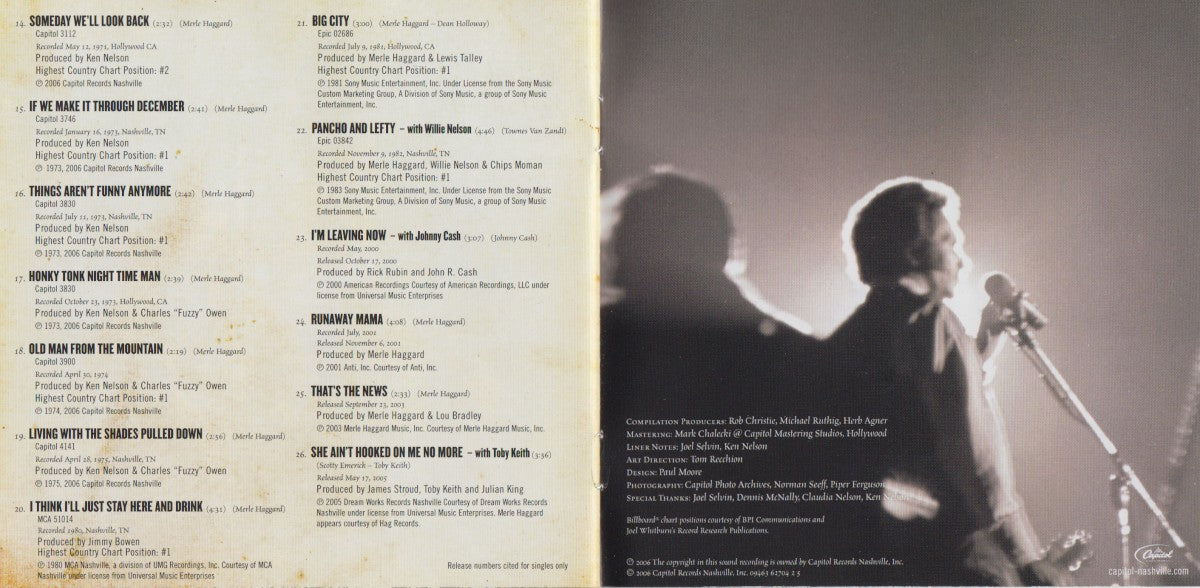 Merle Haggard – Hag: The Best of Merle Haggard (CD) - View 11