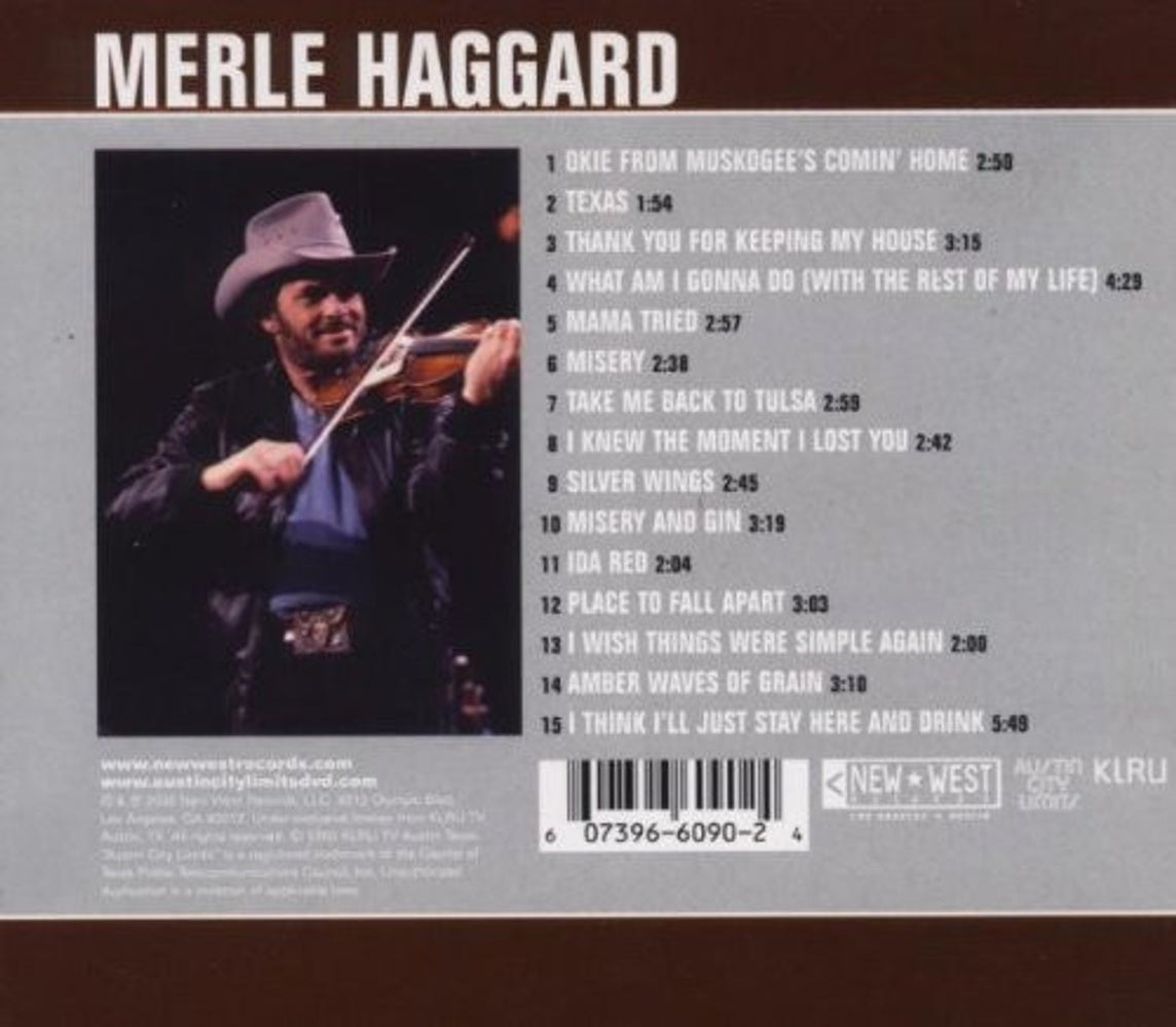 Merle Haggard – Live from Austin, TX (CD)