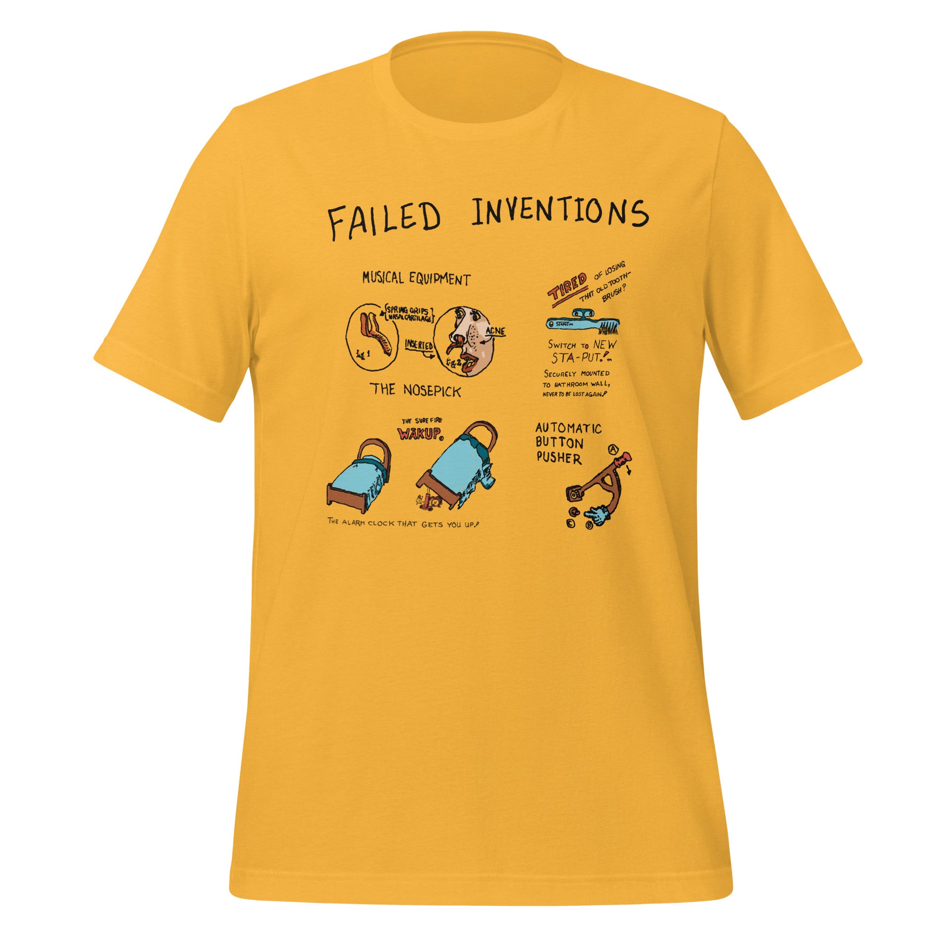 Merry Pranksters Failed Inventions T-Shirt (Color) - Detail