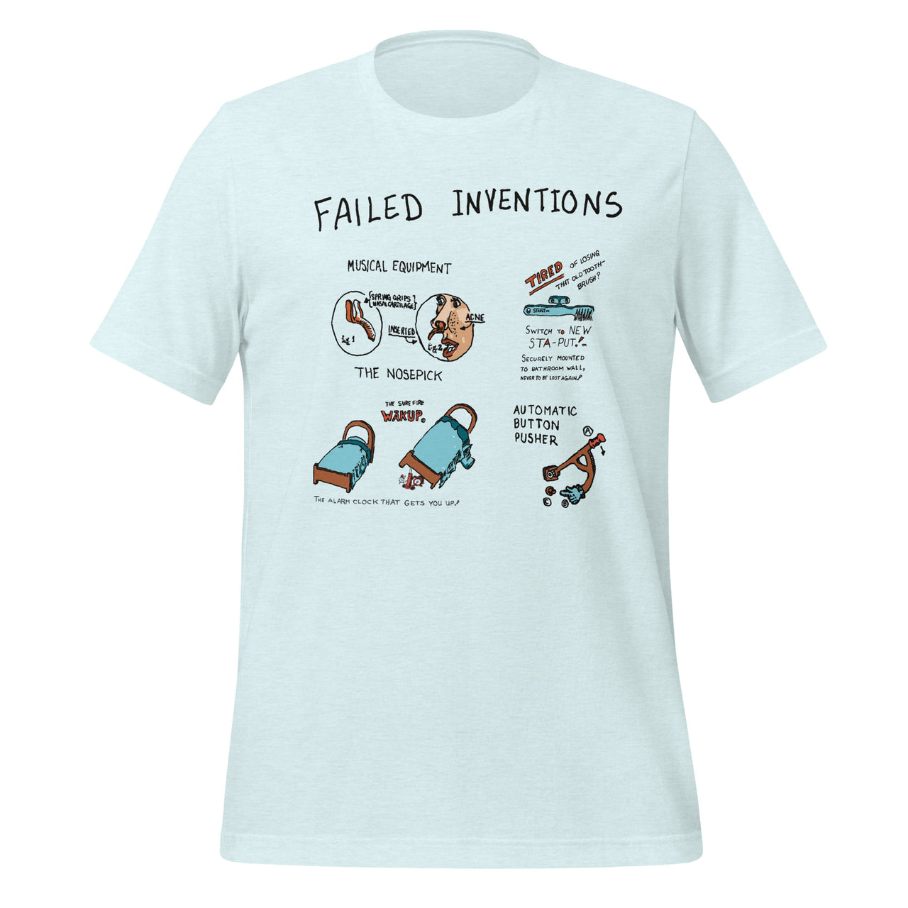 Merry Pranksters Failed Inventions T-Shirt (Color) - Front