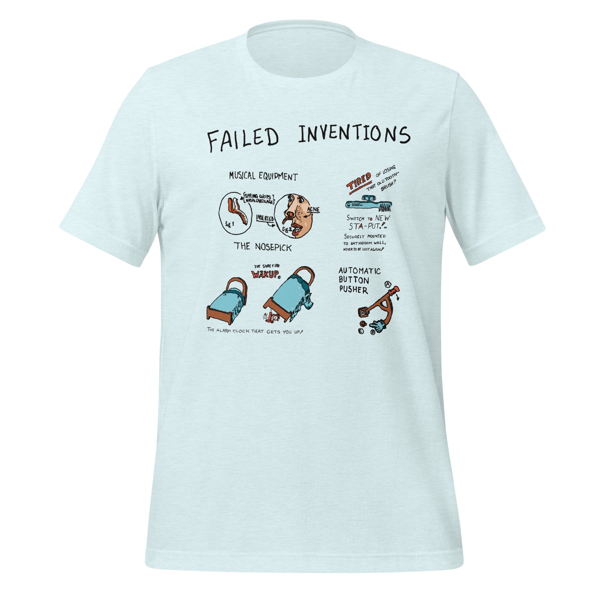 Merry Pranksters Failed Inventions T-Shirt (Color) - Front