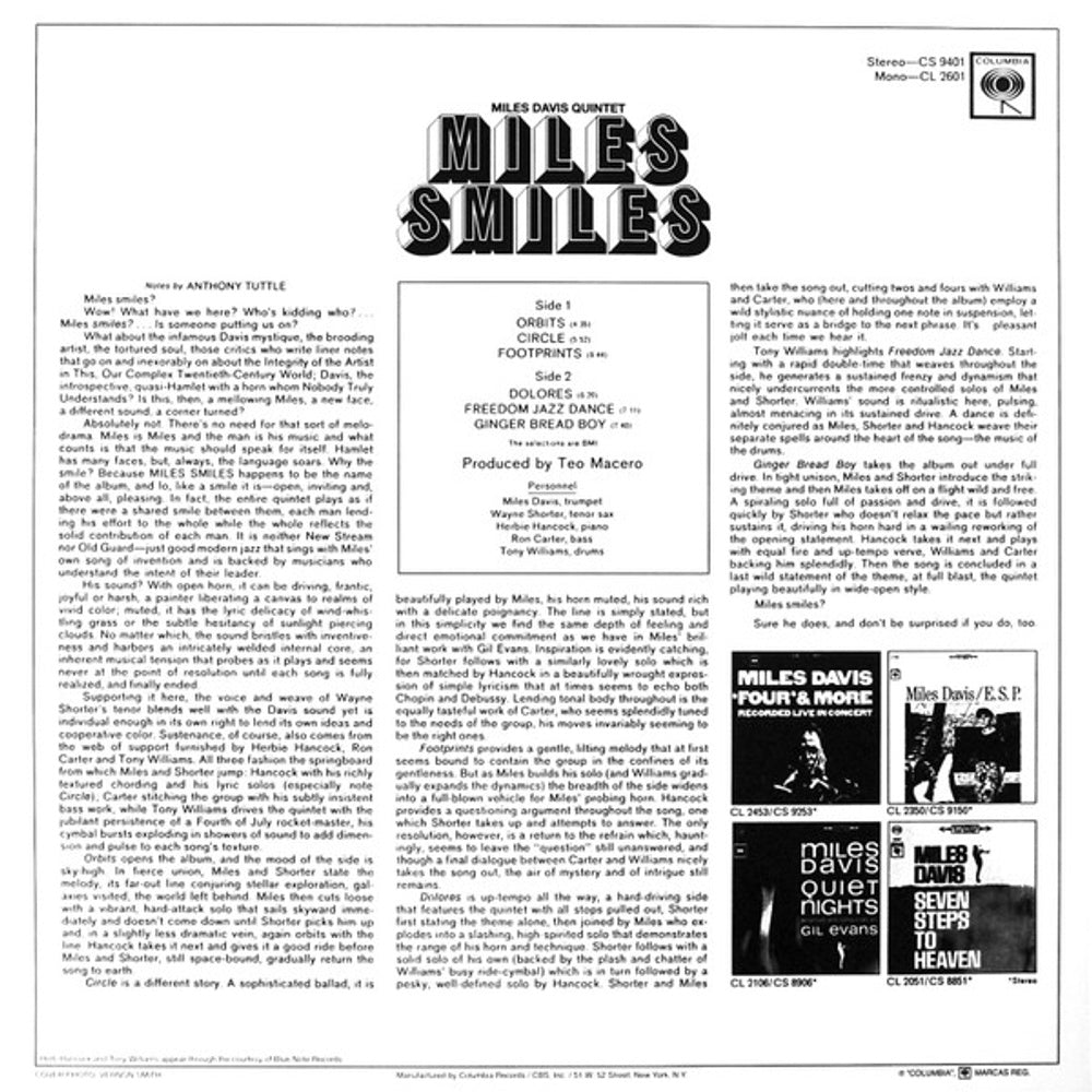 Miles Davis – Miles Smiles (LP Vinyl)