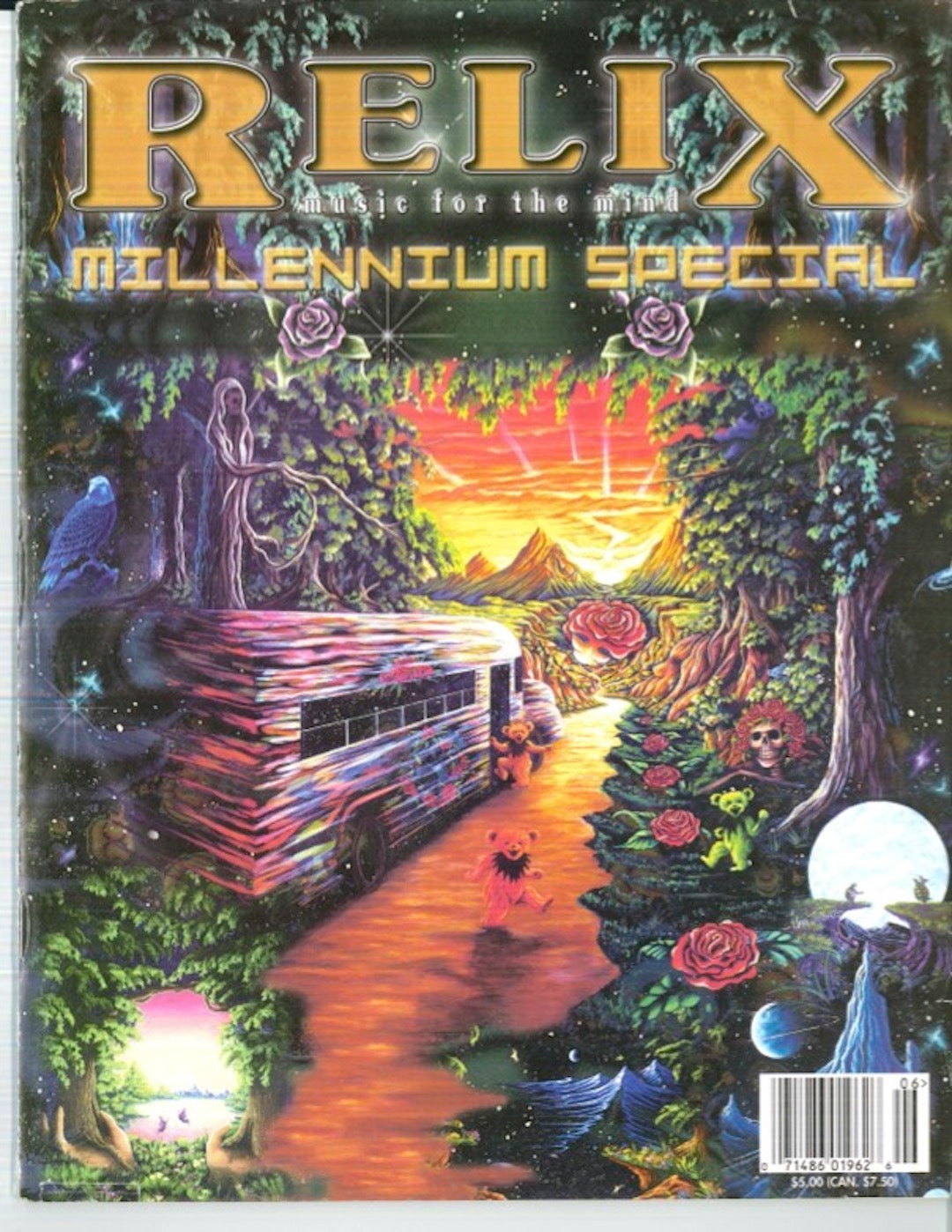 Millenium Special Cover By Una Toibin- December 1999 Relix Issue