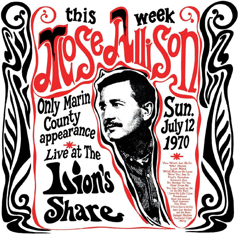 Mose Allison - Live At The Lion's Share  Vinyl LP | Relix