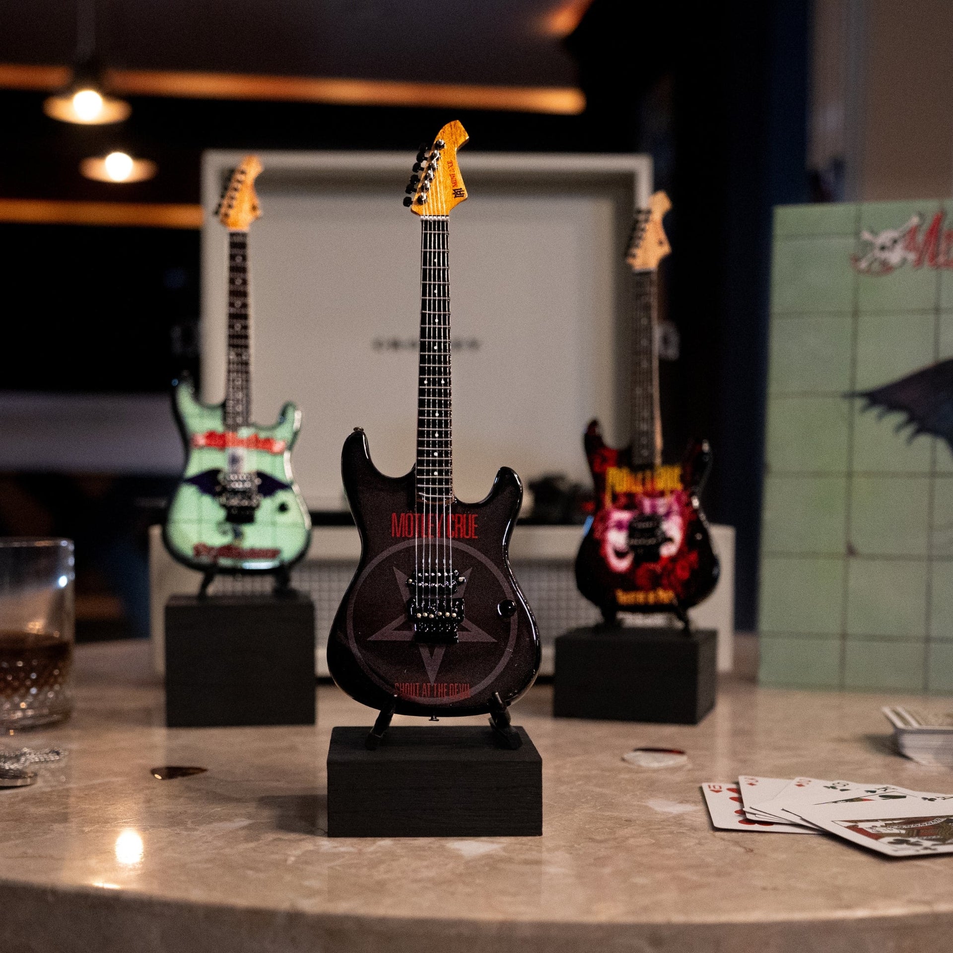 Mötley Crüe "Shout at the Devil" Mini Guitar