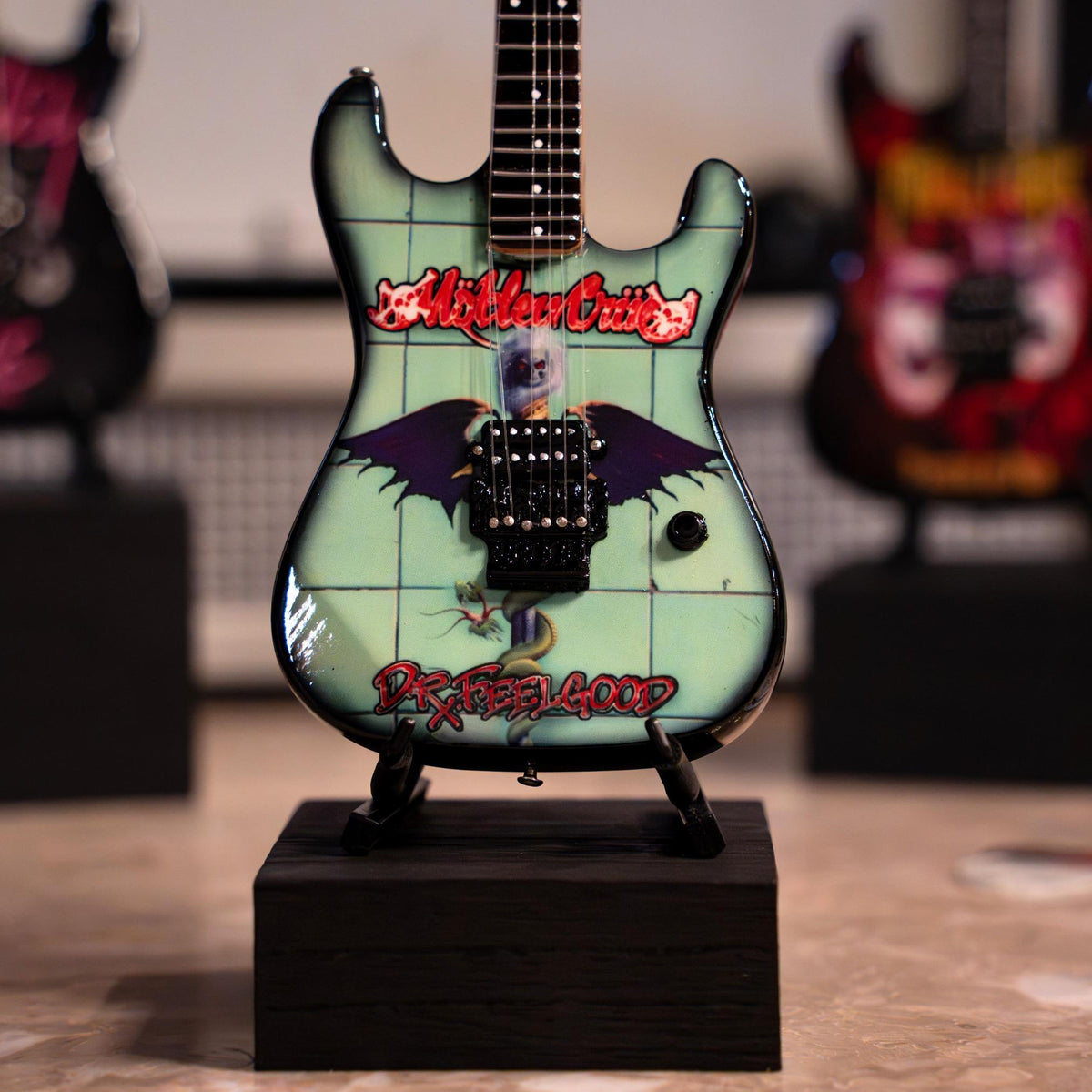 Mötley Crüe "Shout at the Devil" and "Dr. Feelgood" Mini Guitar Set