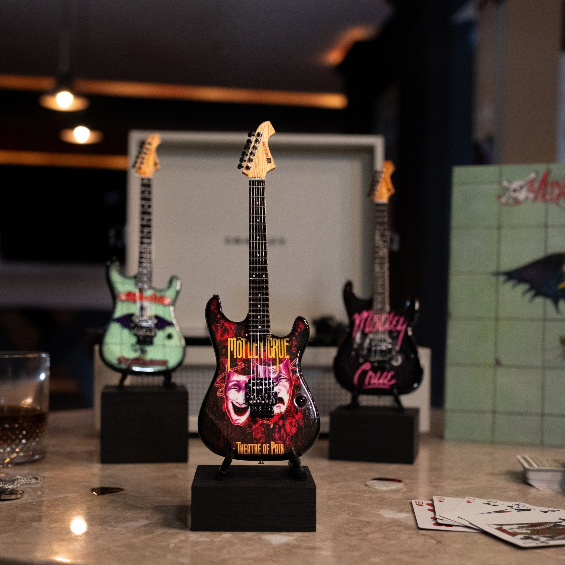 Mötley Crüe "Theatre of Pain" Mini Guitar