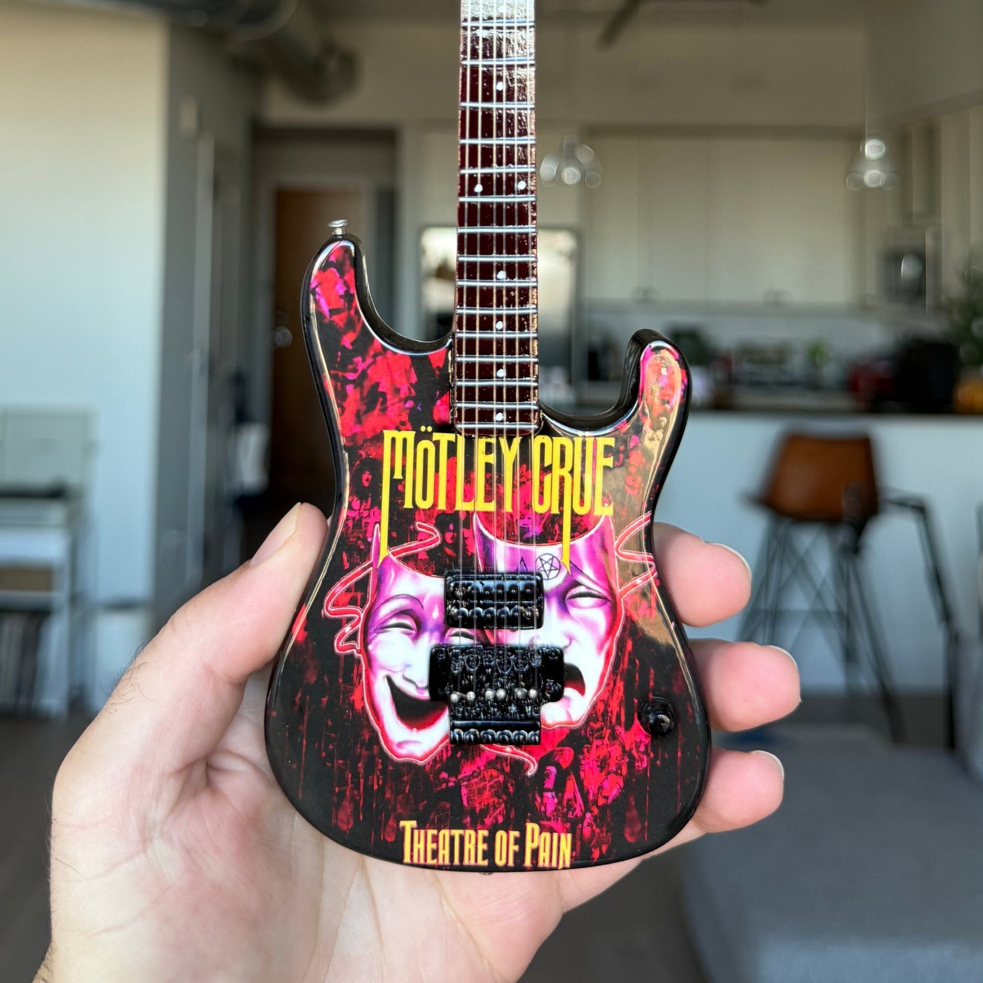 Mötley Crüe "Theatre of Pain" Mini Guitar