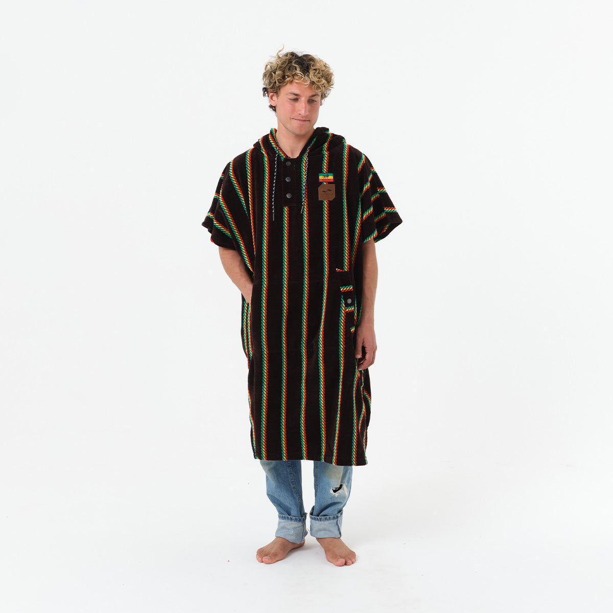 Natural Mystic Extra-Warm Poncho | Bob Marley x Slowtide