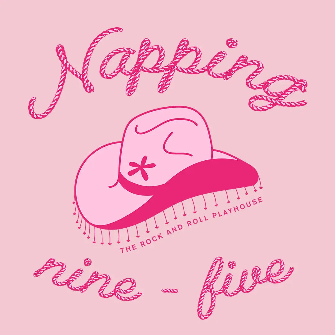 Napping 9-5 Toddler T-Shirt by The Rock and Roll Playhouse - Detail