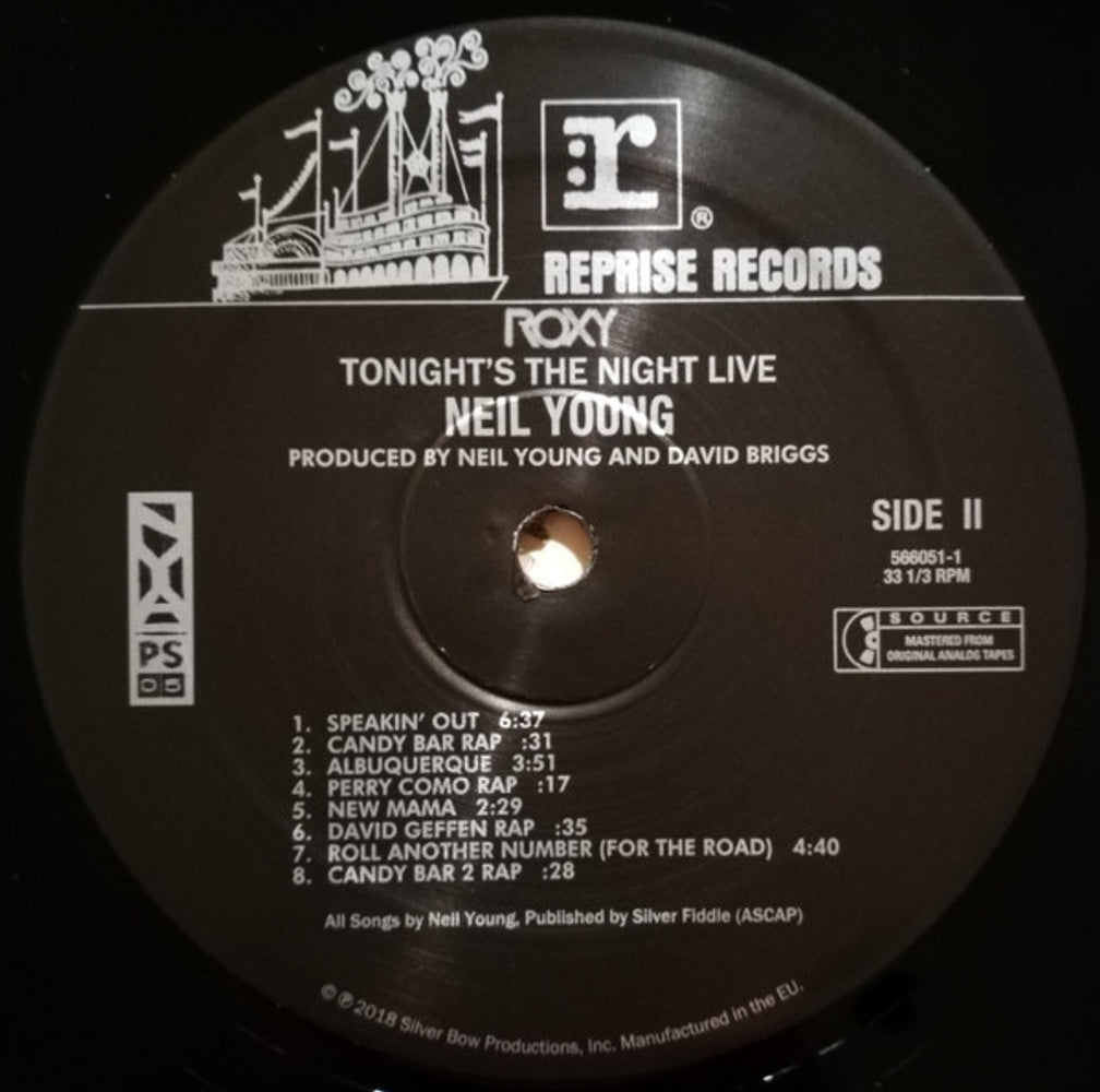 Neil Young – Roxy: Tonight's The Night Live (2-LP Vinyl) - Side View